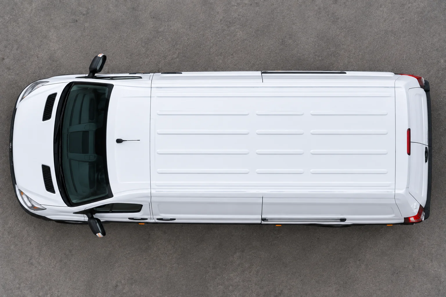 LWB Ford Transit Aerial View