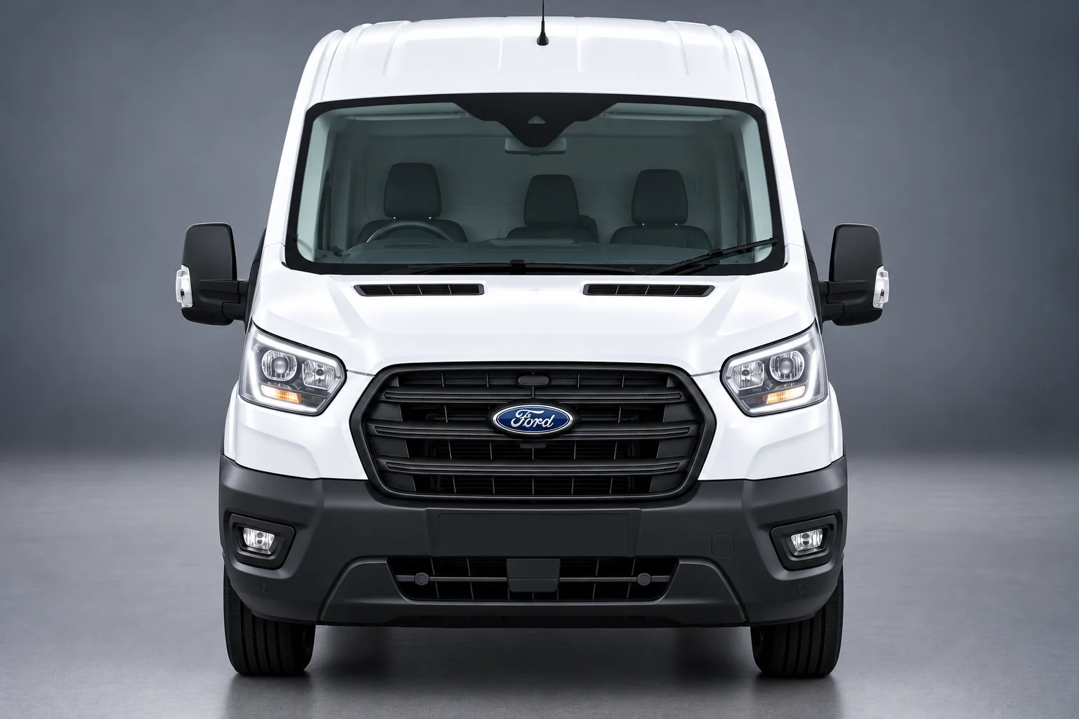 Alco Van Hire Ford Transit LWB Front View