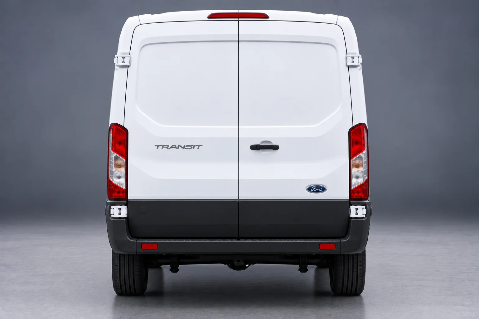 LWB Ford Transit Rear View