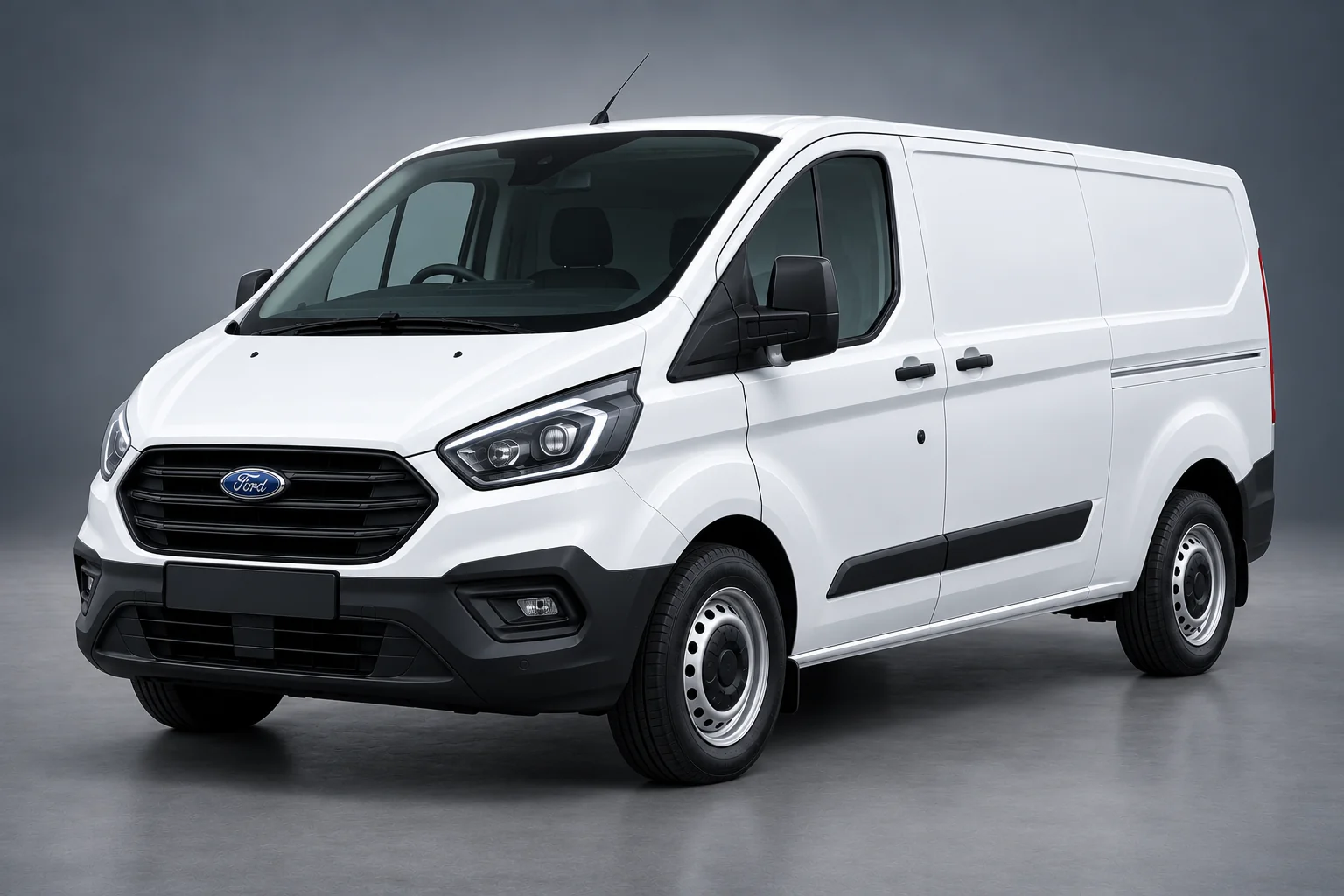 SWB Ford Transit Nearside Front Three Quarter