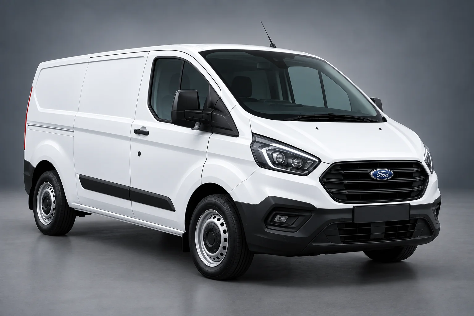 SWB Ford Transit Offside Front Three Quarter