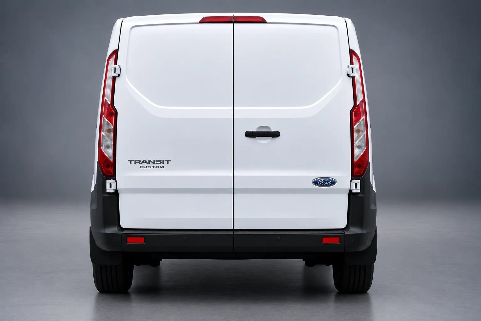 SWB Ford Transit Rear View