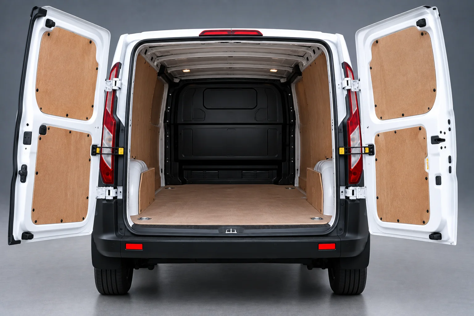 SWB Ford Transit Rear Open View