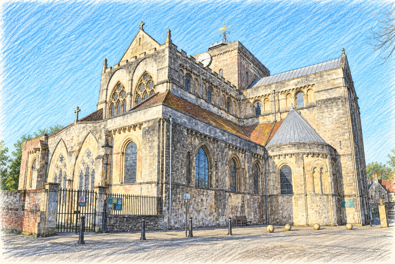 Romsey town centre and Abbey