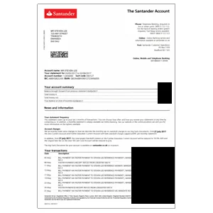 Full proof-of-address statement visible